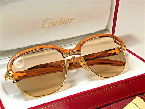 cartier eyeglasses wood|vintage cartier glasses wood.